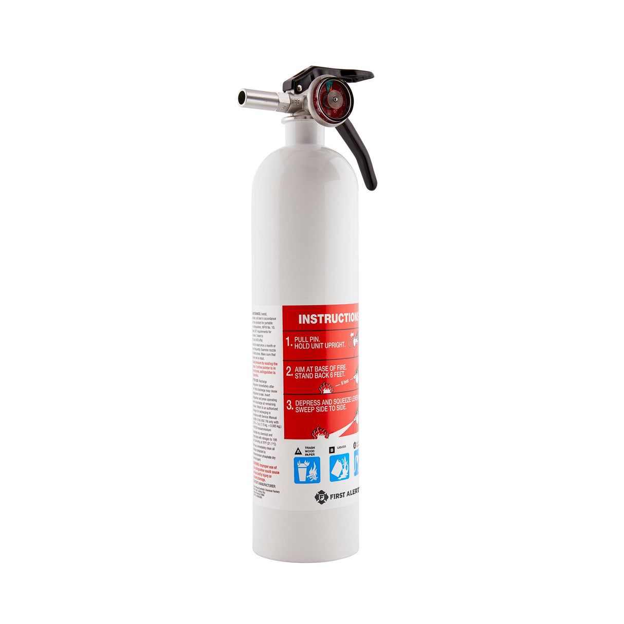 White Fire Extinguisher at an angle