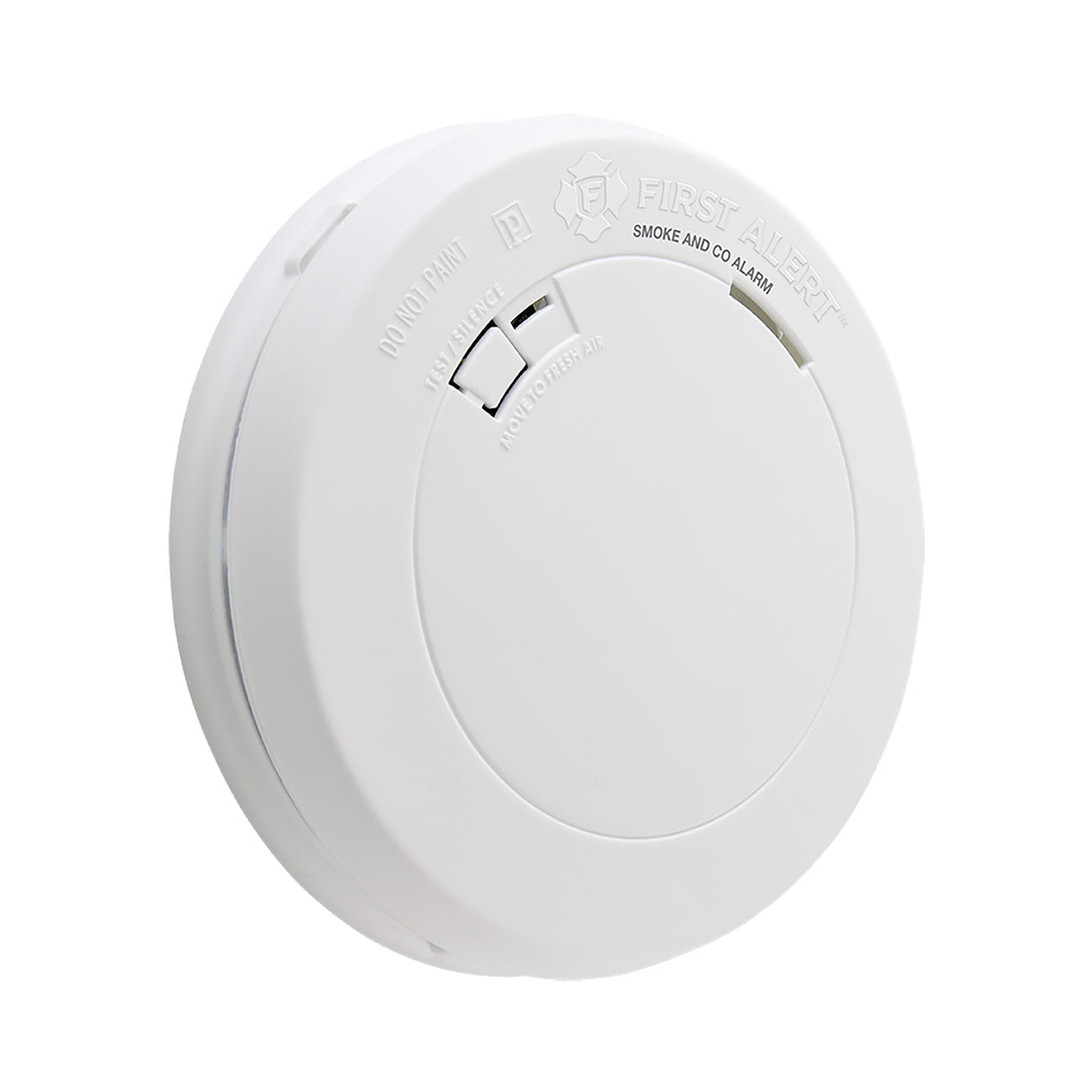 Combo Smoke and Carbon Monoxide Alarm at an Angle