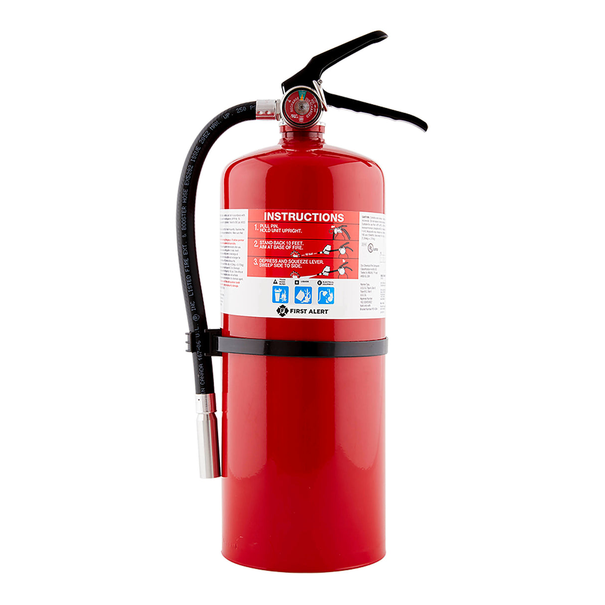 Red Fire Extinguisher front view