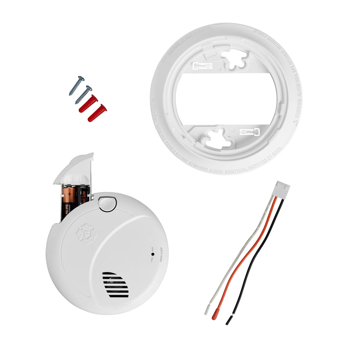 Interconnect Hardwire Smoke Alarm with Battery Backup and Voice Alerts
